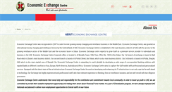 Desktop Screenshot of economicexchangecentre.com
