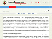 Tablet Screenshot of economicexchangecentre.com
